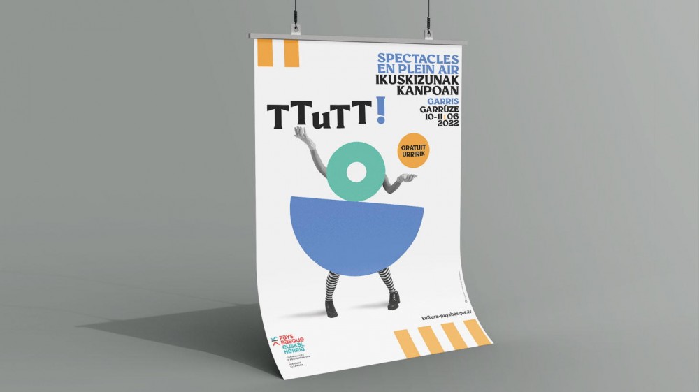 Identité visuelle de l'événement TTUTT pour la Communauté d'Agglomération Pays Basque